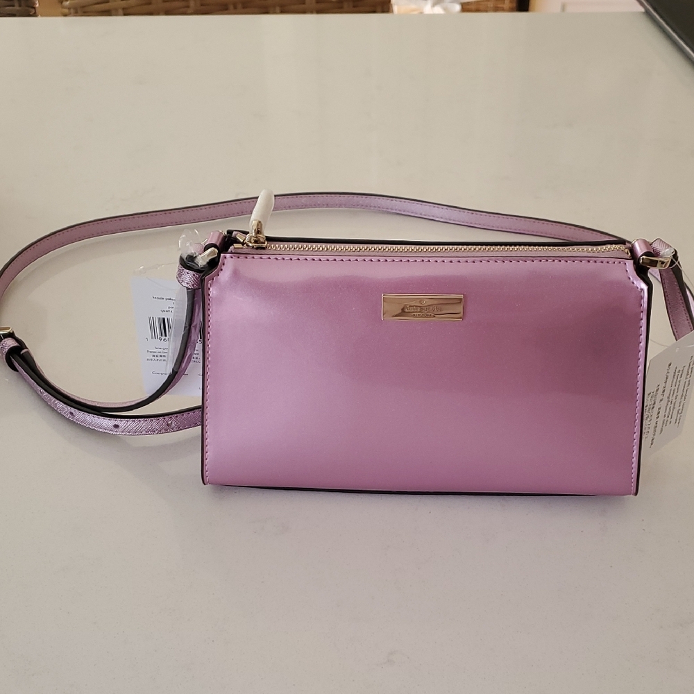 Kate Spade Metallic Pink/Purple Crossbody Bag